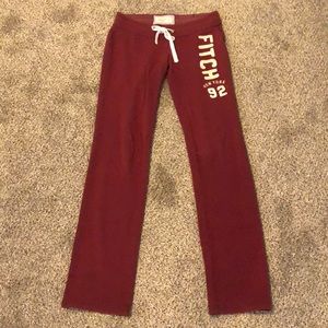 Abercrombie & Fitch Maroon Sweatpants